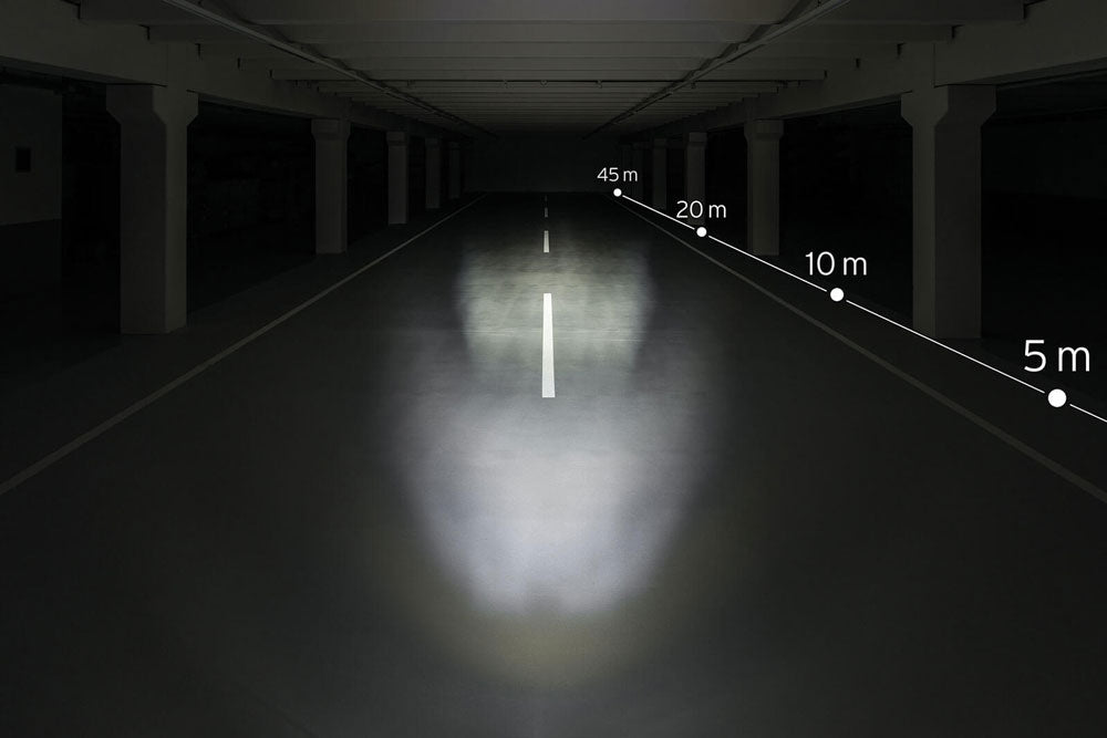 El faro Busch y Müller Upp n LED para Hub Dynamo 30 Lux - Negro