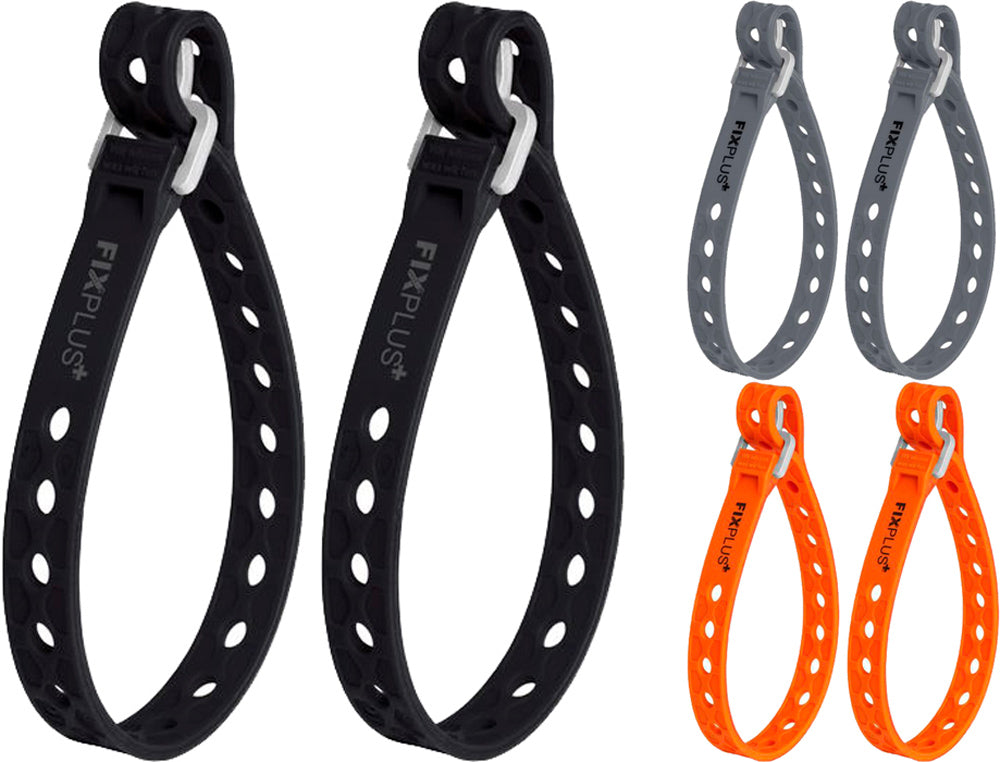 Correa Fixplus slim fit 40cm (paquete de 2) | negro