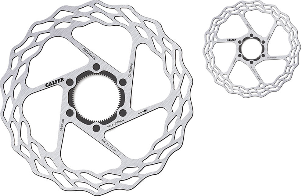 Rotore a disco centerlock da strada fisso Galfer bike wave®