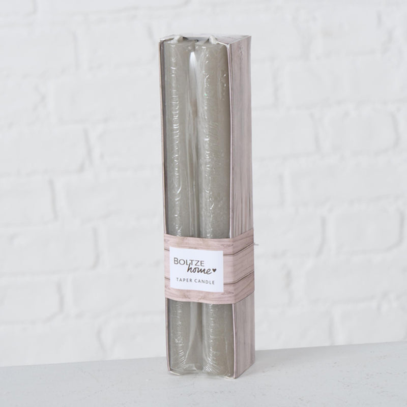 Boltze candela da pranzo domestica Melia 4 pezzi grigio h20cm