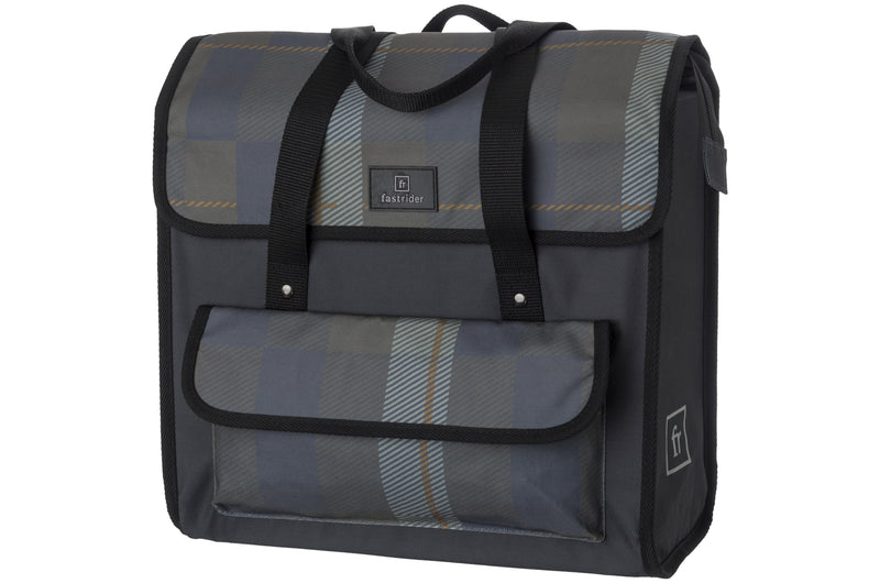 Fastrider lasse borsa shopper di lusso per bicicletta basics check cg