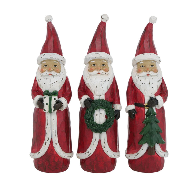 Boltze home statua Babbo Natale rosso h20cm