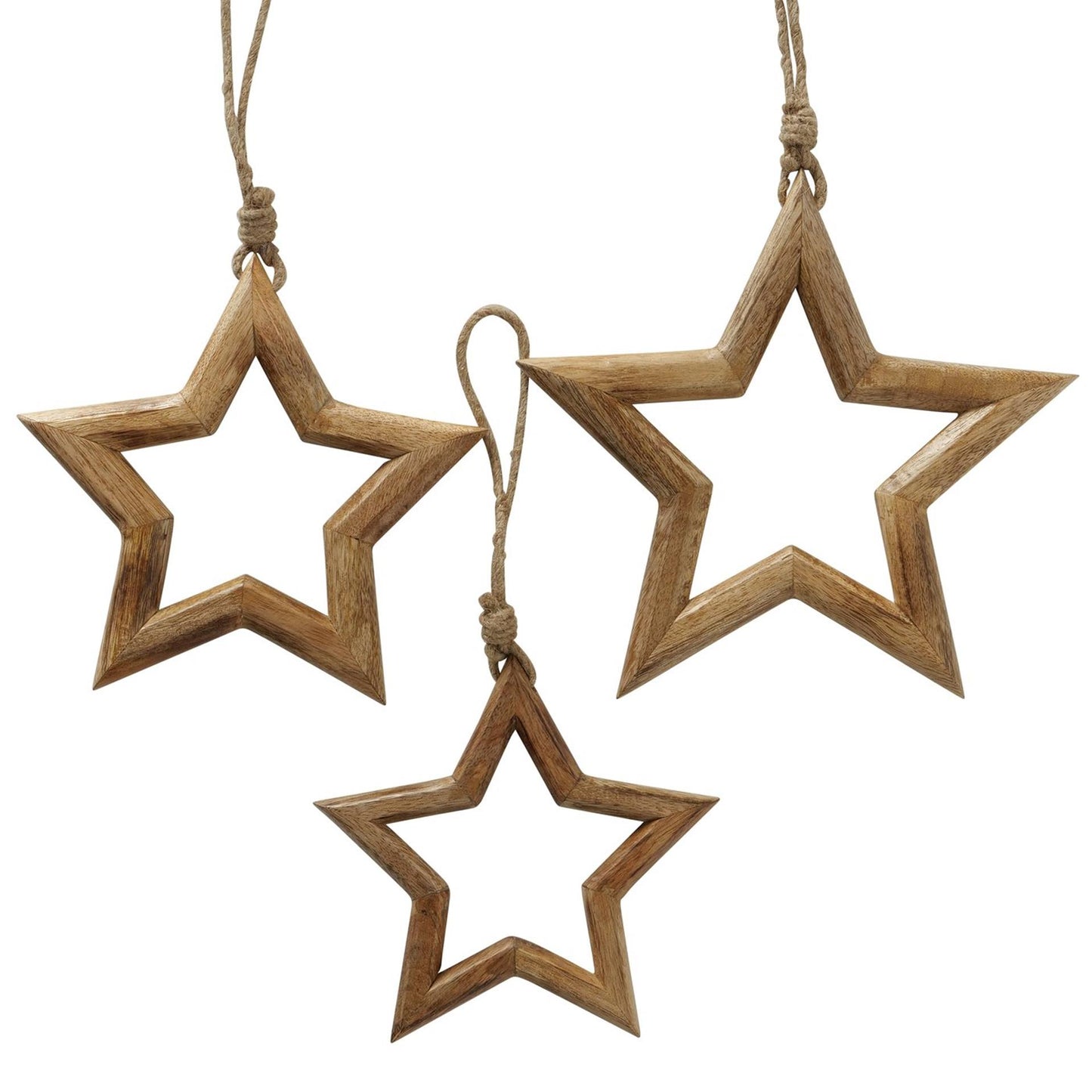 Boltze decoración del hogar colgante estrella 3 piezas