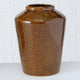 Boltze home vaso sandra h21cm ceramica marrone