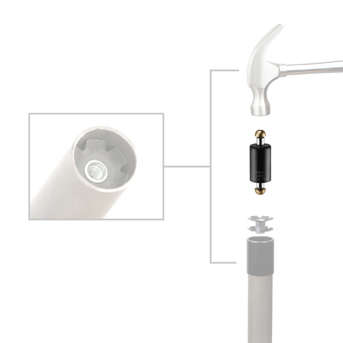 Martello da artiglio professionale Katana a testa assistita 1 e 1 1 8