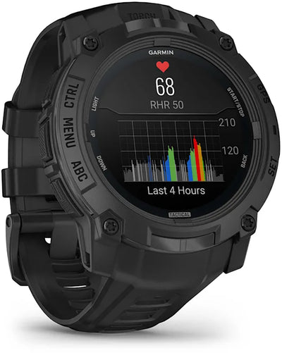 Garmin instinto® 3 amoled 50mm edición táctica - Reloj inteligente multideporte con GPS