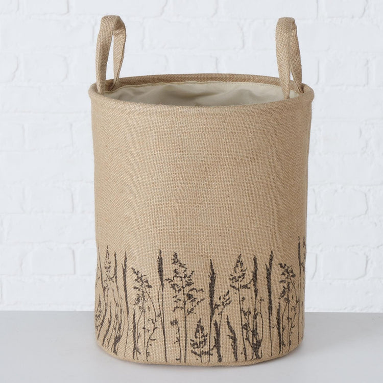 Boltze home basket set jute 3-piece