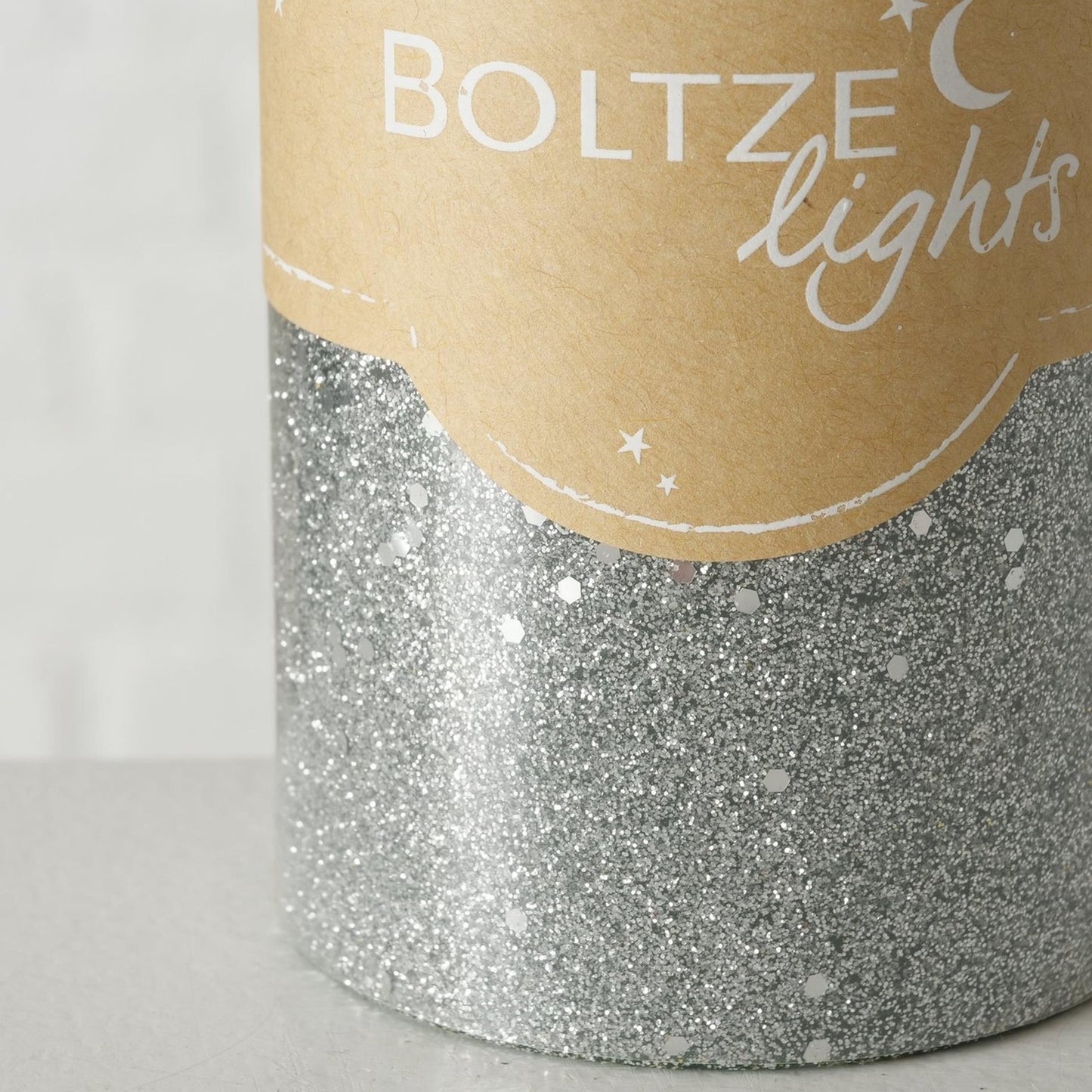 Boltze home vela pilar mariza ø7xh13cm, gris