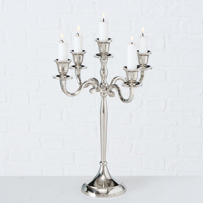 Candeliere domestico Boltze argento 27x38 cm