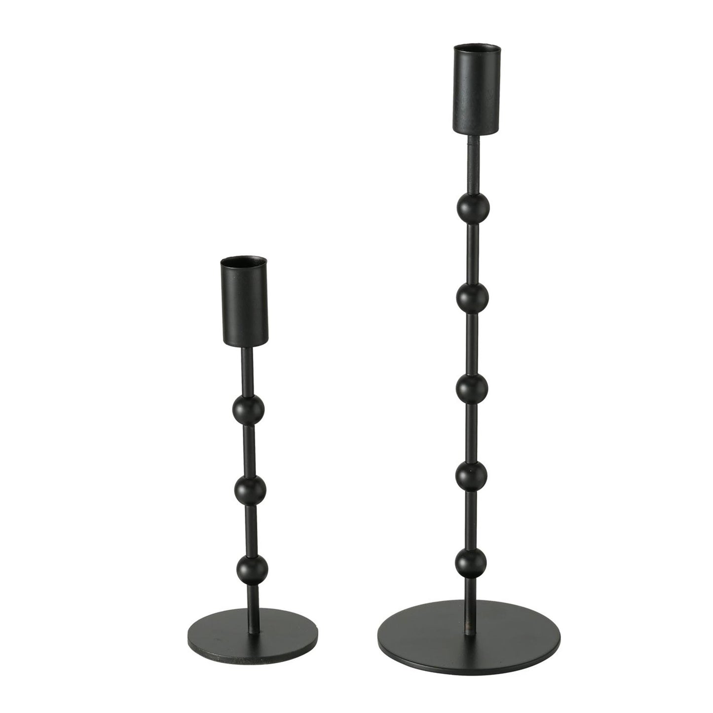 Candelero Boltze home metal negro 2 uds. h20-30cm