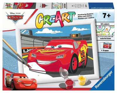 Ravensburger Creart Painting di Number Disney Lightning McQueen