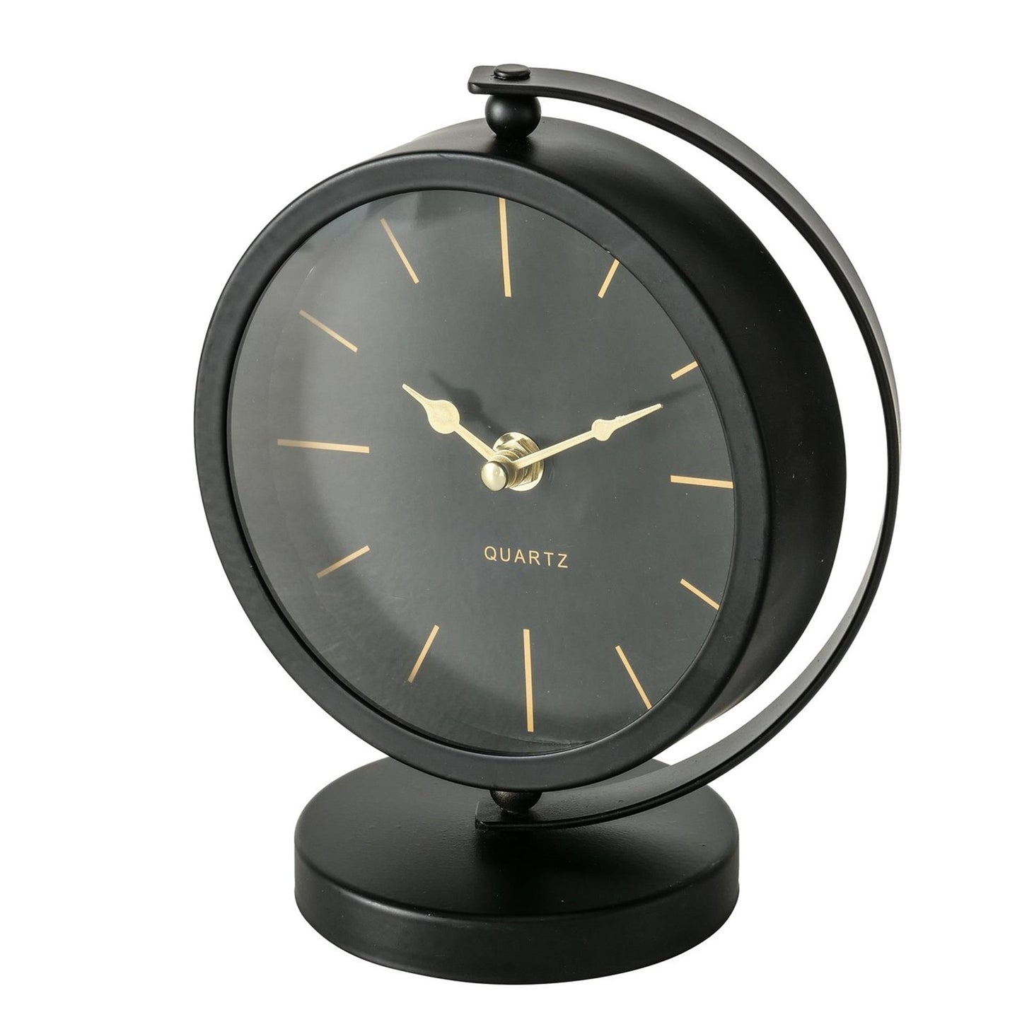 Boltze home reloj de mesa balia metal 16x10xh20cm