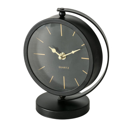 Boltze home reloj de mesa balia metal 16x10xh20cm