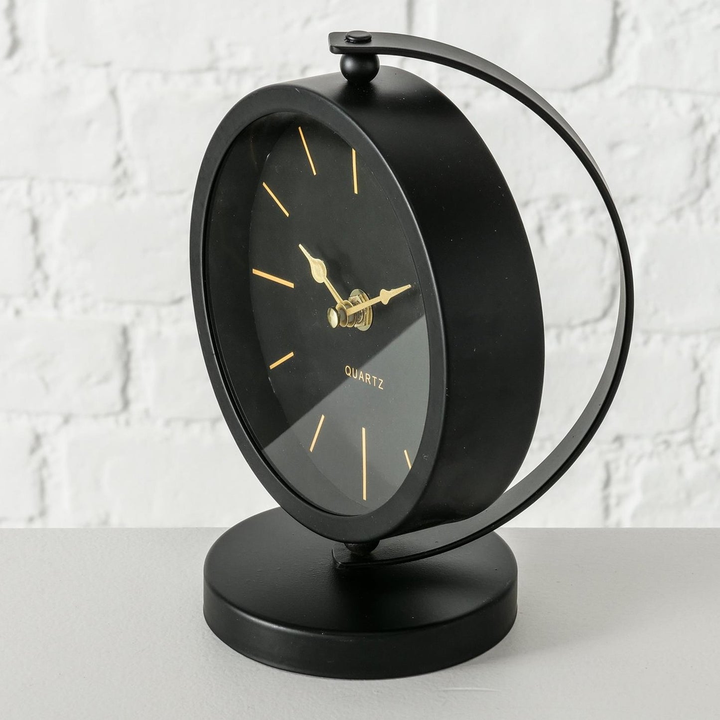 Boltze home reloj de mesa balia metal 16x10xh20cm