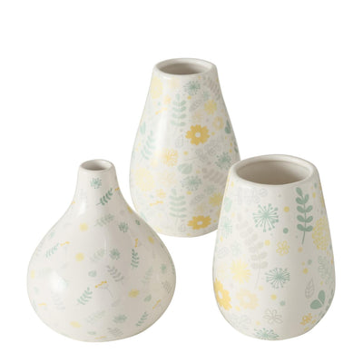 Boltze home jarrón linga ø8xh14 blanco