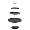 Boltze home etagere samona metal ø30x60cm negro mate