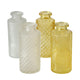 Boltze home vaso panja giallo set da 4 pezzi h14cm