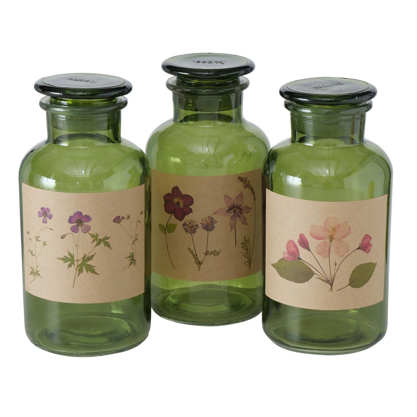 Boltze farmacia a domicilio botella drya ø10xh22cm verde