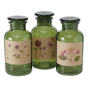 Boltze home apothekersfles glas drya ø10xh22cm groen - afbeelding 1