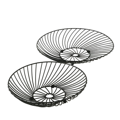 Boltze home ciotola tabea in metallo set da 2 pezzi ø25 28cm