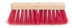 Escoba de calle nylon 300mm (rojo)
