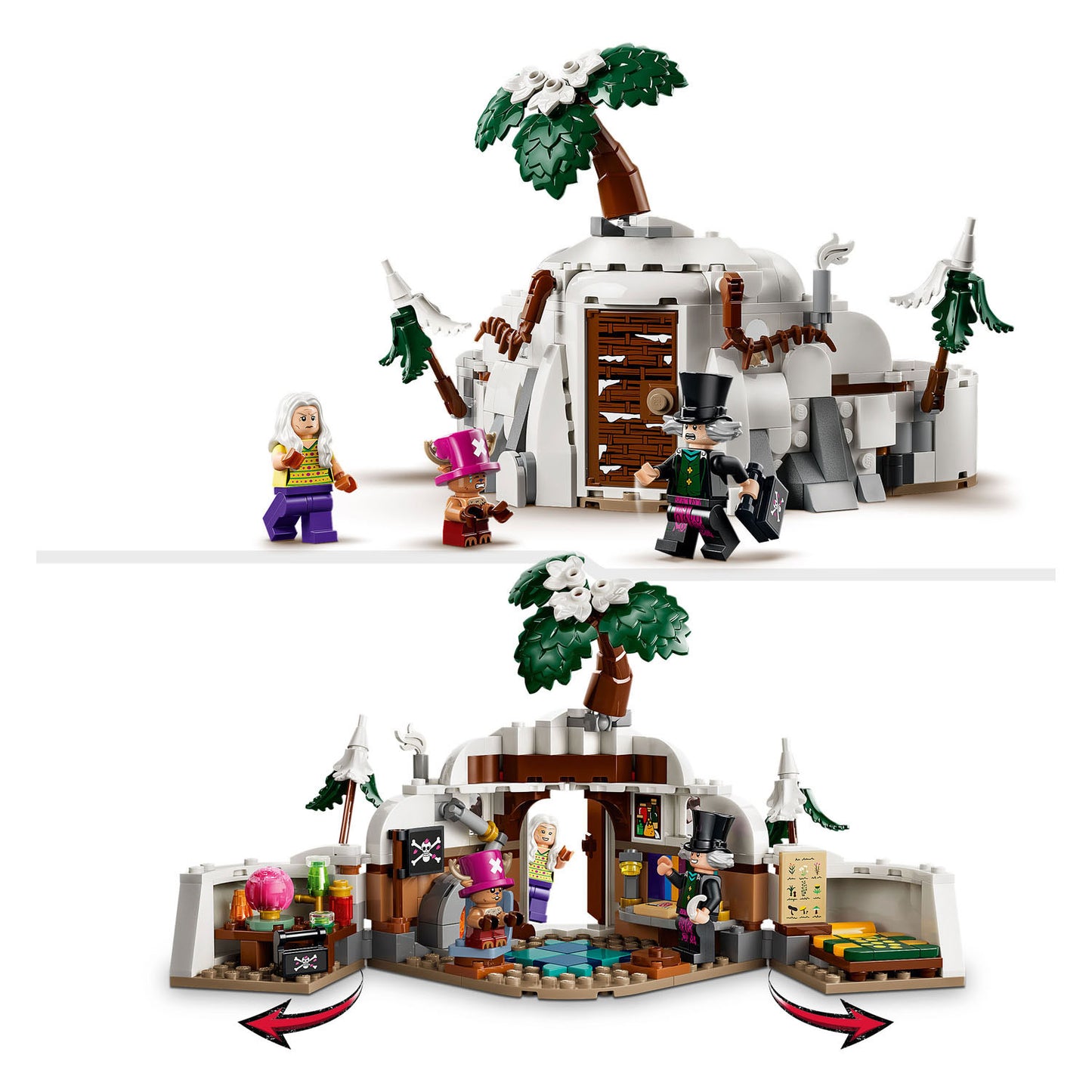 Lego One Piece La Guarida del Dr. Hiriluk Kit de construcción de Piratas para niños 75641