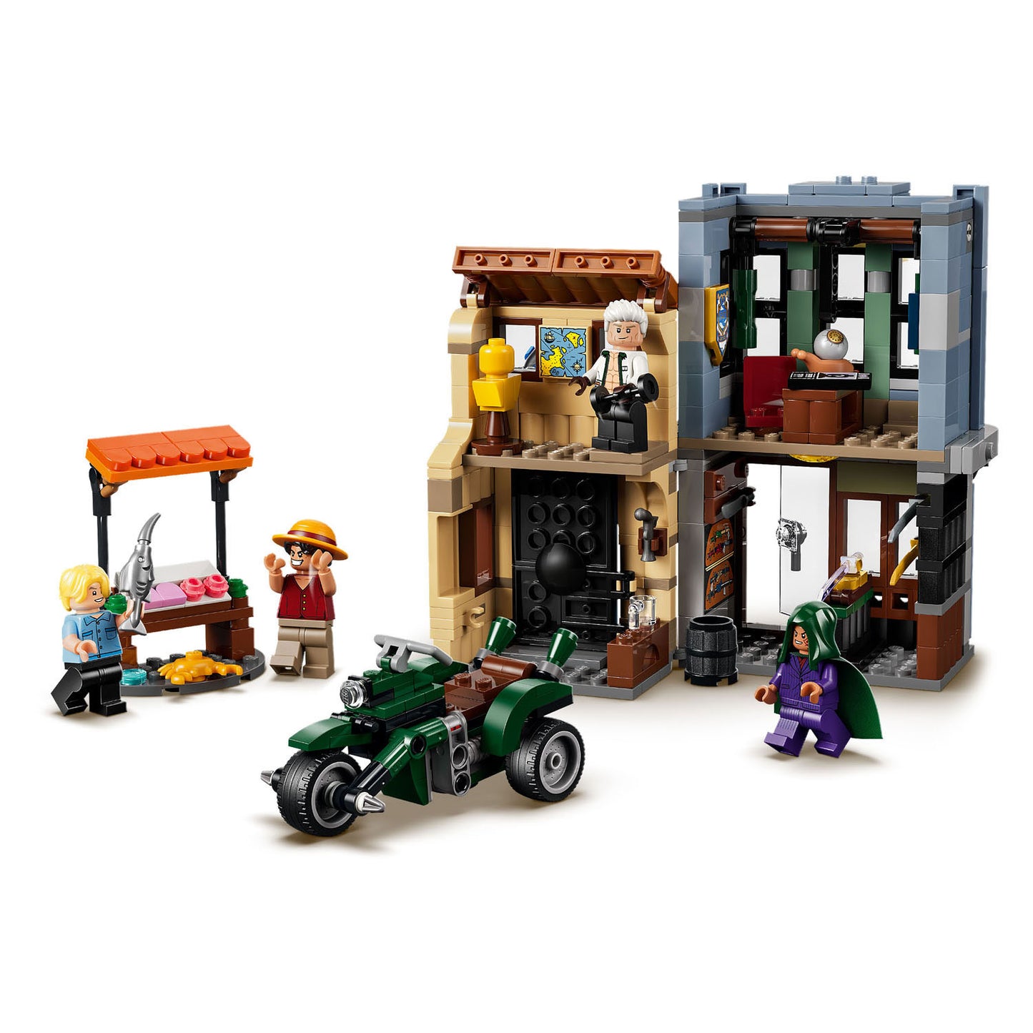 Lego one piece enfrentamiento con el capitán fumador juguete para niños a partir de 9 años 75642