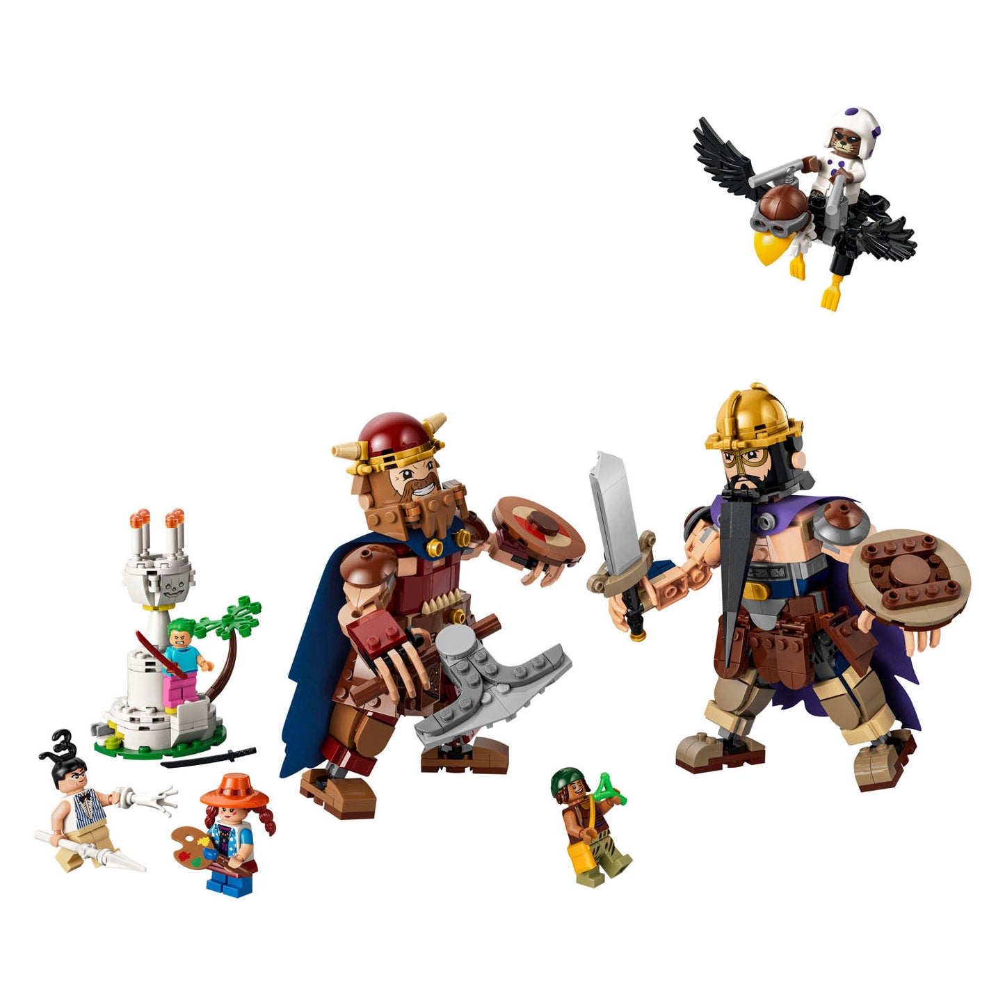 Lego One Piece Dorry vs. Brogy – giganti dei piccoli pirati, giocattoli per bambini 75644