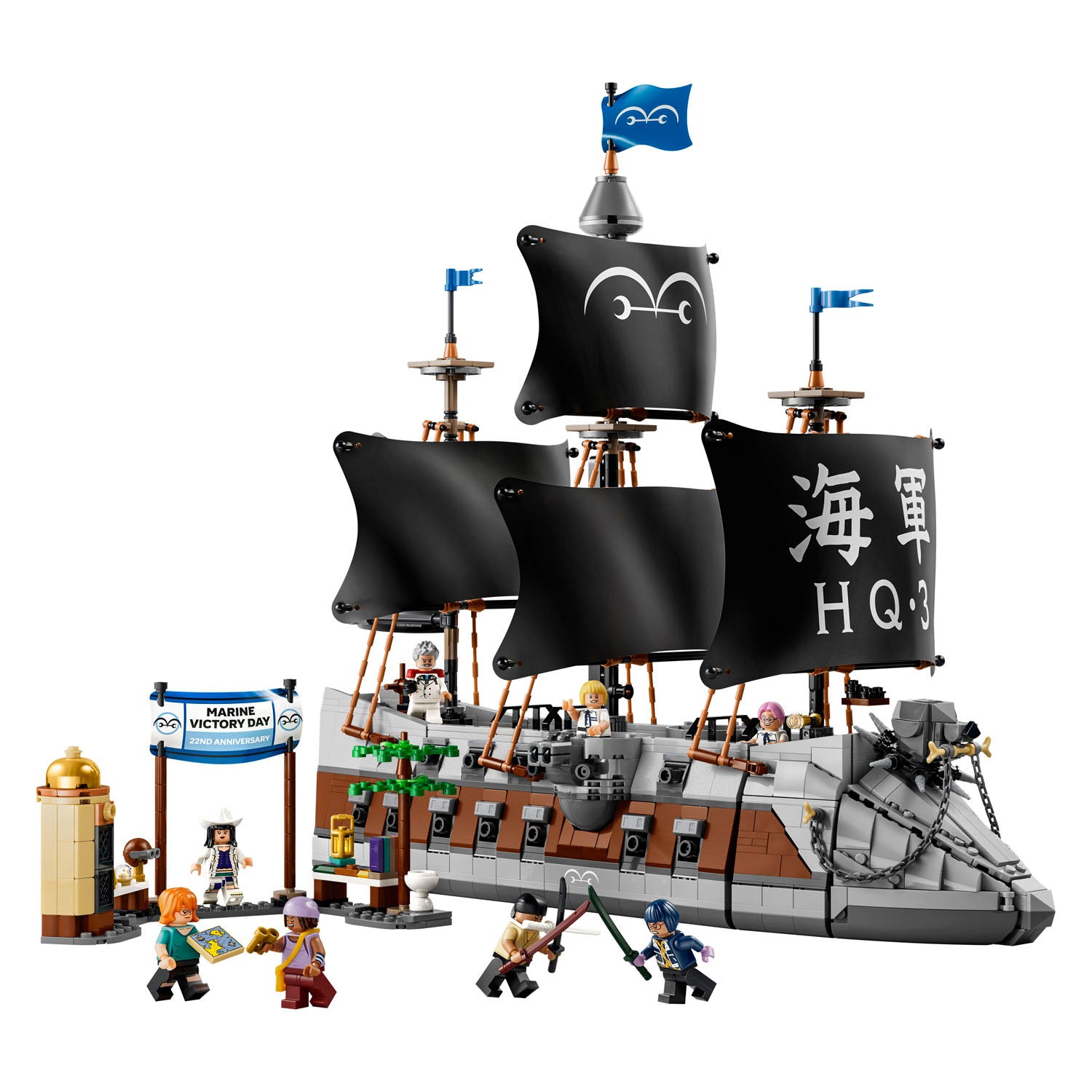 Lego One Piece La Corazzata dei Pirati Garp, giocattoli per bambini 75646