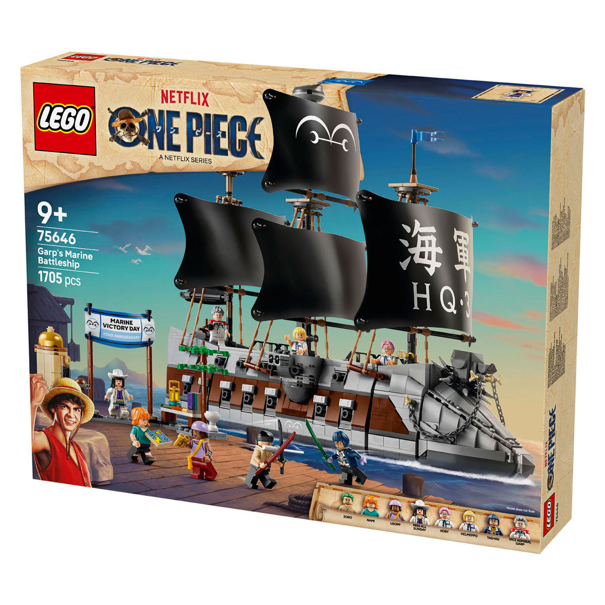 Lego One Piece La Corazzata dei Pirati Garp, giocattoli per bambini 75646