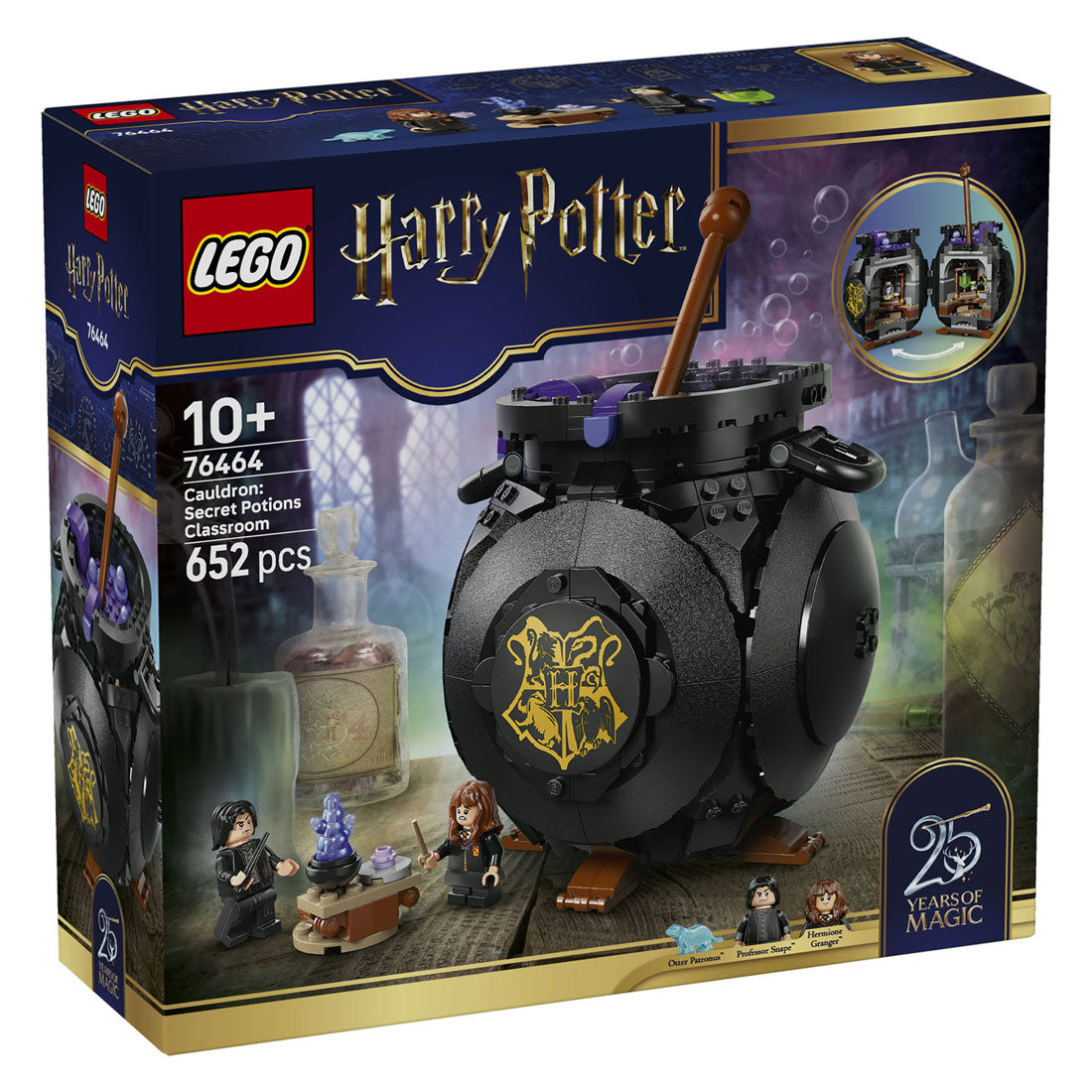 Lego harry potter ketel met geheim toverdrankenklaslokaal bouwpakket voor kinderen - 76464