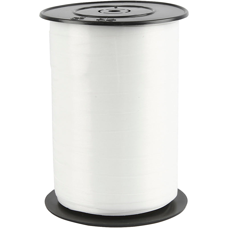 Creativ Company Giftin, B: 10 mm, brillante, blanco, 250 m 1 rollo