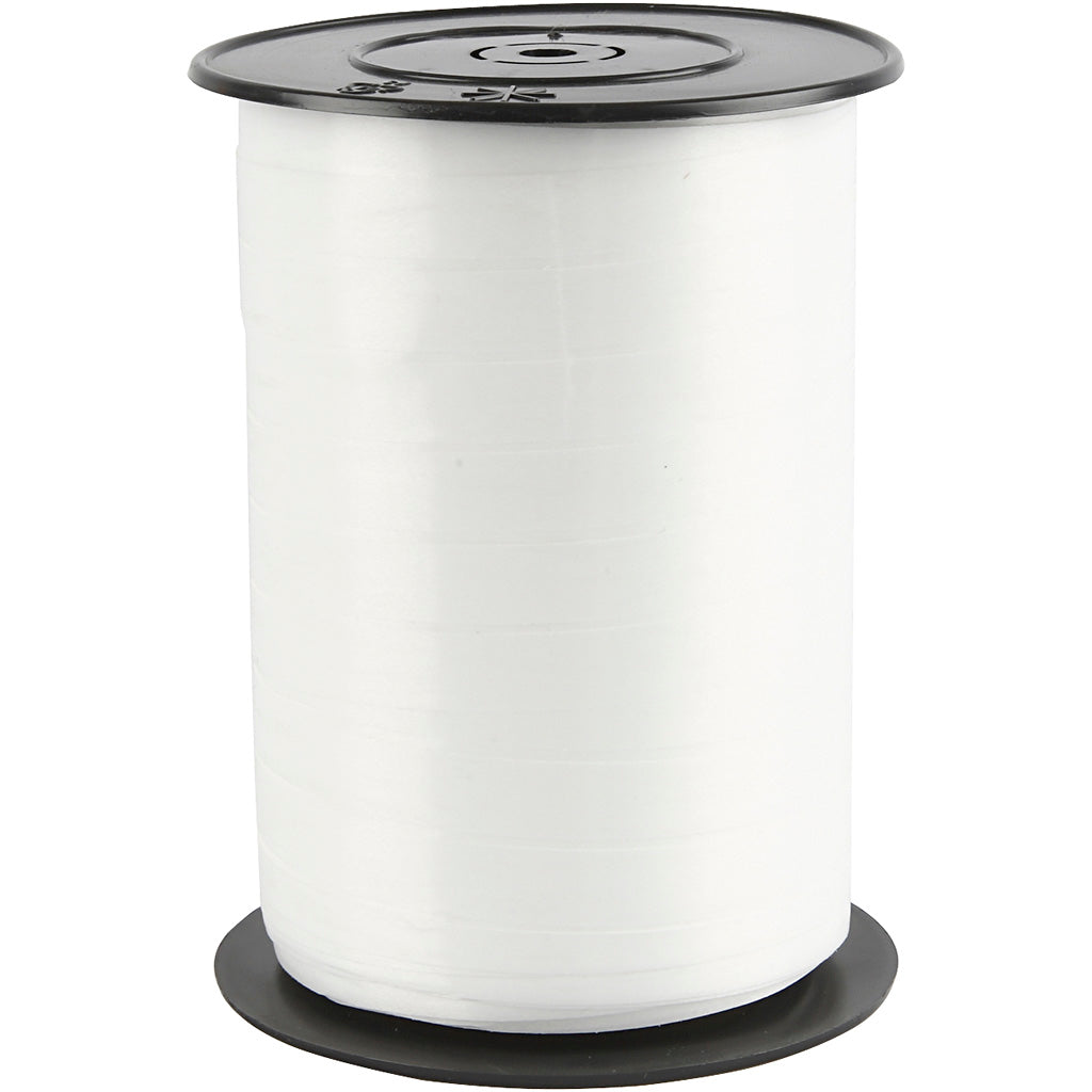 Creativ Company Giftin, B: 10 mm, Glossy, White, 250 M 1 Roll