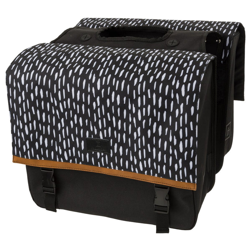 Fastrider nara bolsa doble para bicicleta tendencia negro