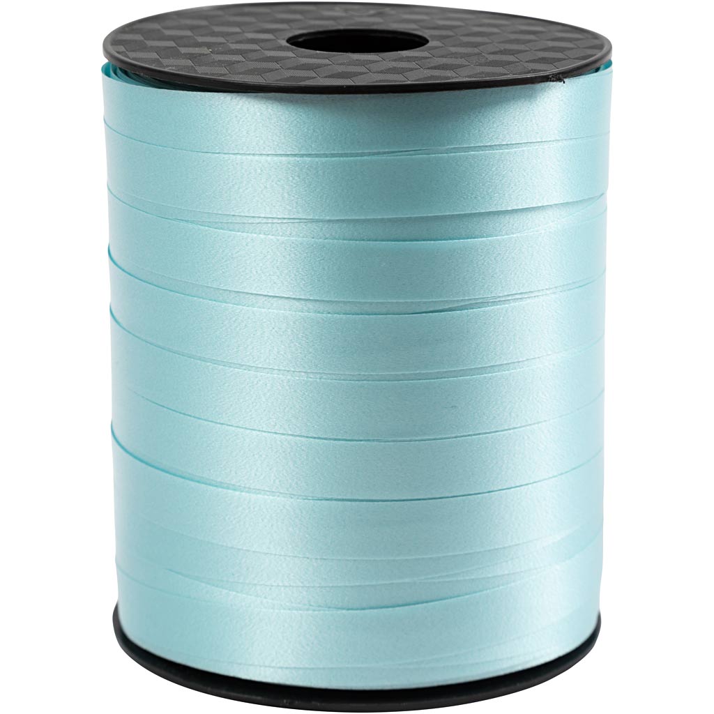 Nastro regalo aziendale Creativ, L: 10 mm, turchese chiaro, 250 m 1 rotolo