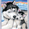 Ravensburger Creart Painting on Number Cinge Huskies