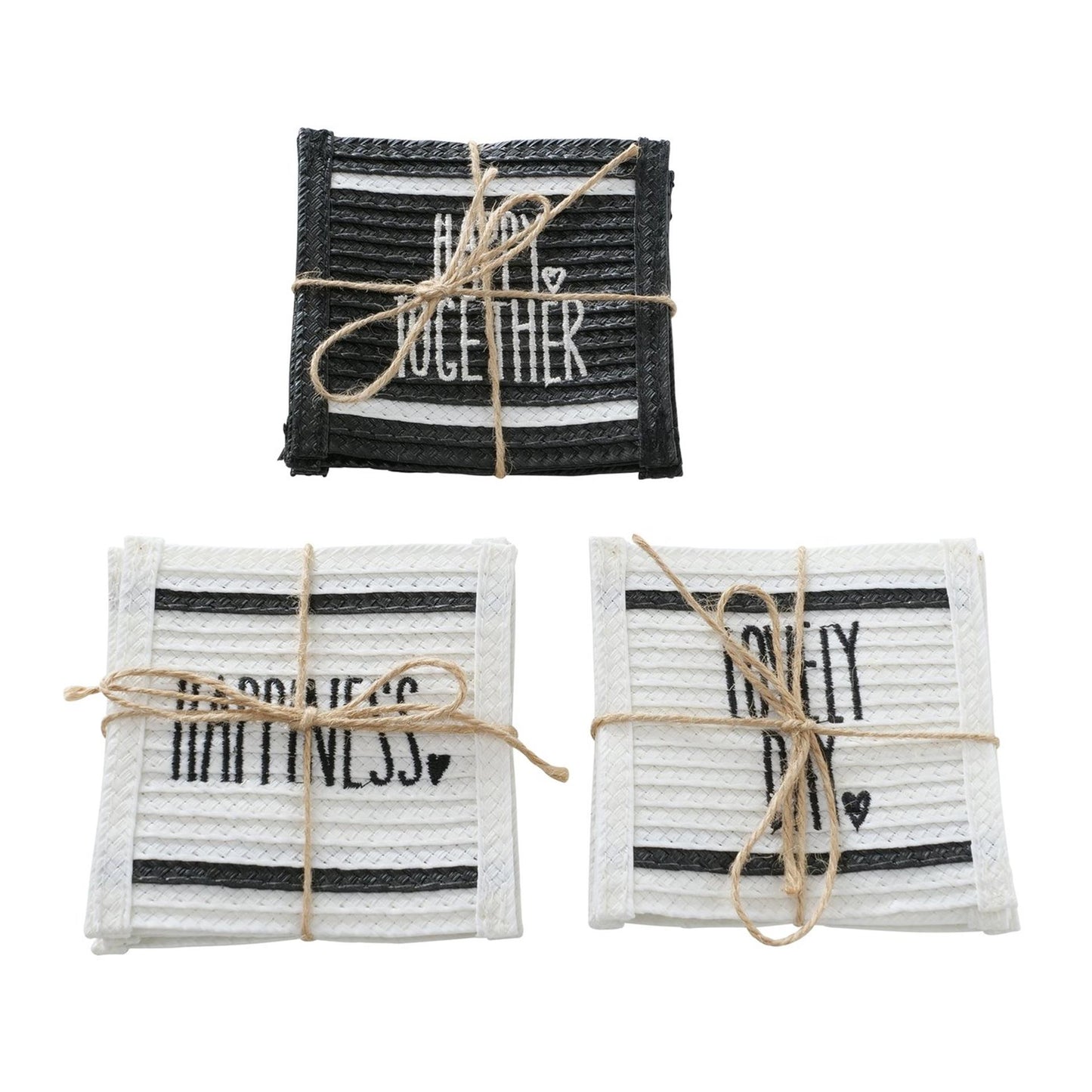 Boltze set sottobicchieri stappo 10x10 cm 4 pezzi