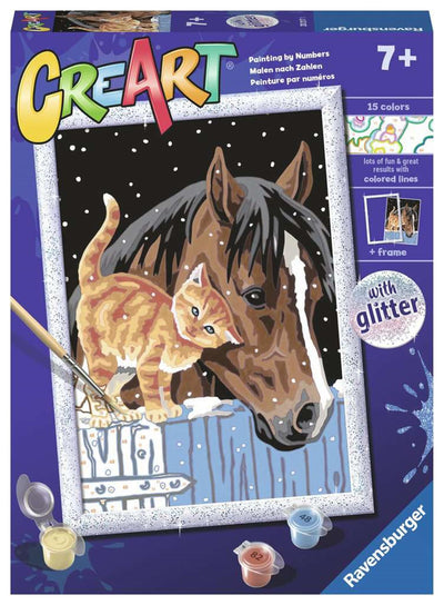 Ravensburger Creart Painting on Song Friends in the Stable