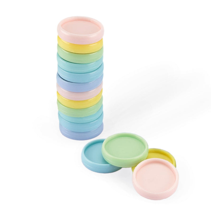 Vaessen creative • rilegatura facile dischi 24mm pastelli arcobaleno 24pz.
