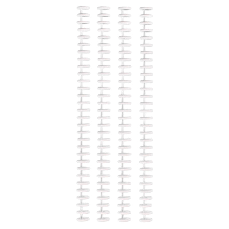 Vaessen creative • rilegatura easy click dorsi 12 mm bianco 4 pz.
