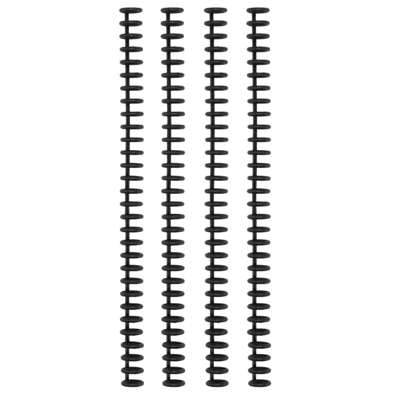 Vaessen creative • rilegatura easy click dorsi 12mm nero 4 pz.