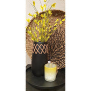 Hbx natural living tealight holder sunflower ø7xh8cm yellow - afbeelding 2