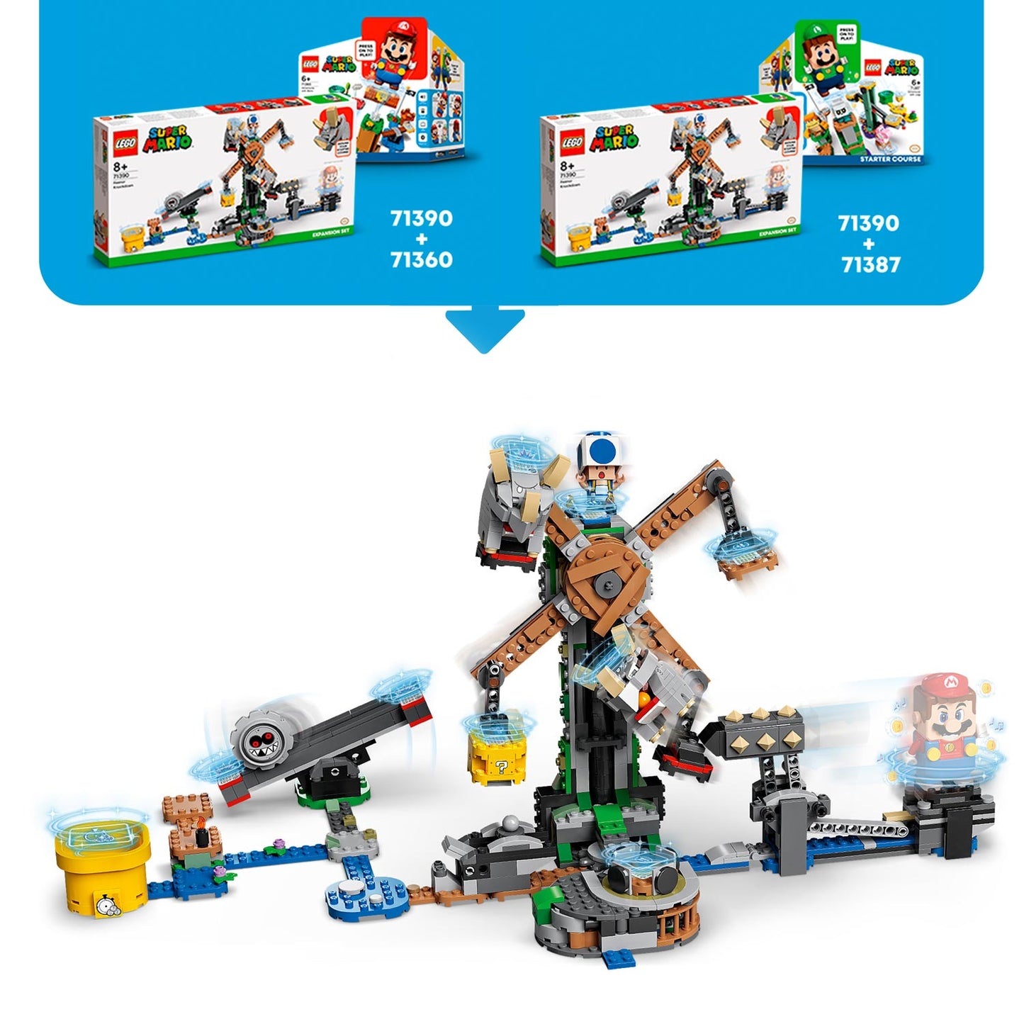 LEGO LEGO Super Mario 71390 Set de expansión: disputa con Reznors