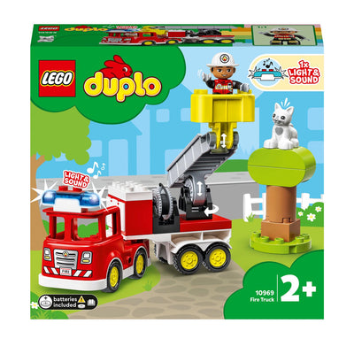 Lego duplo brandweer ladderwagen met boom -10969