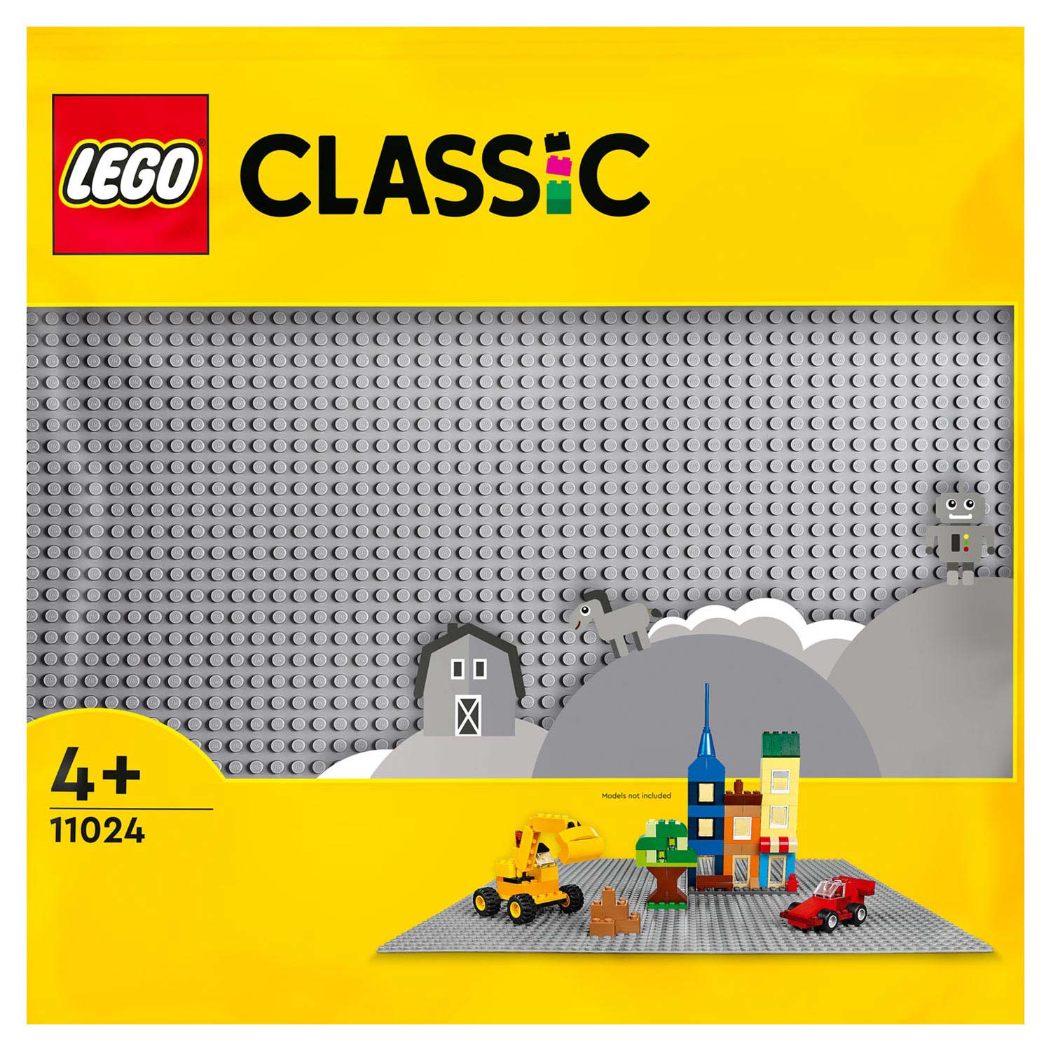 Piatto di edificio grigio Lego 11024
