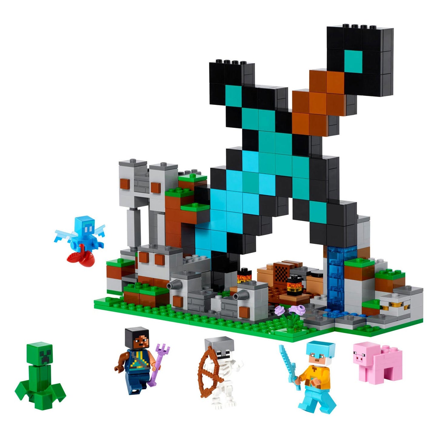 Lego LEGO Minecraft 21244 Uitvalbasis Zwaard