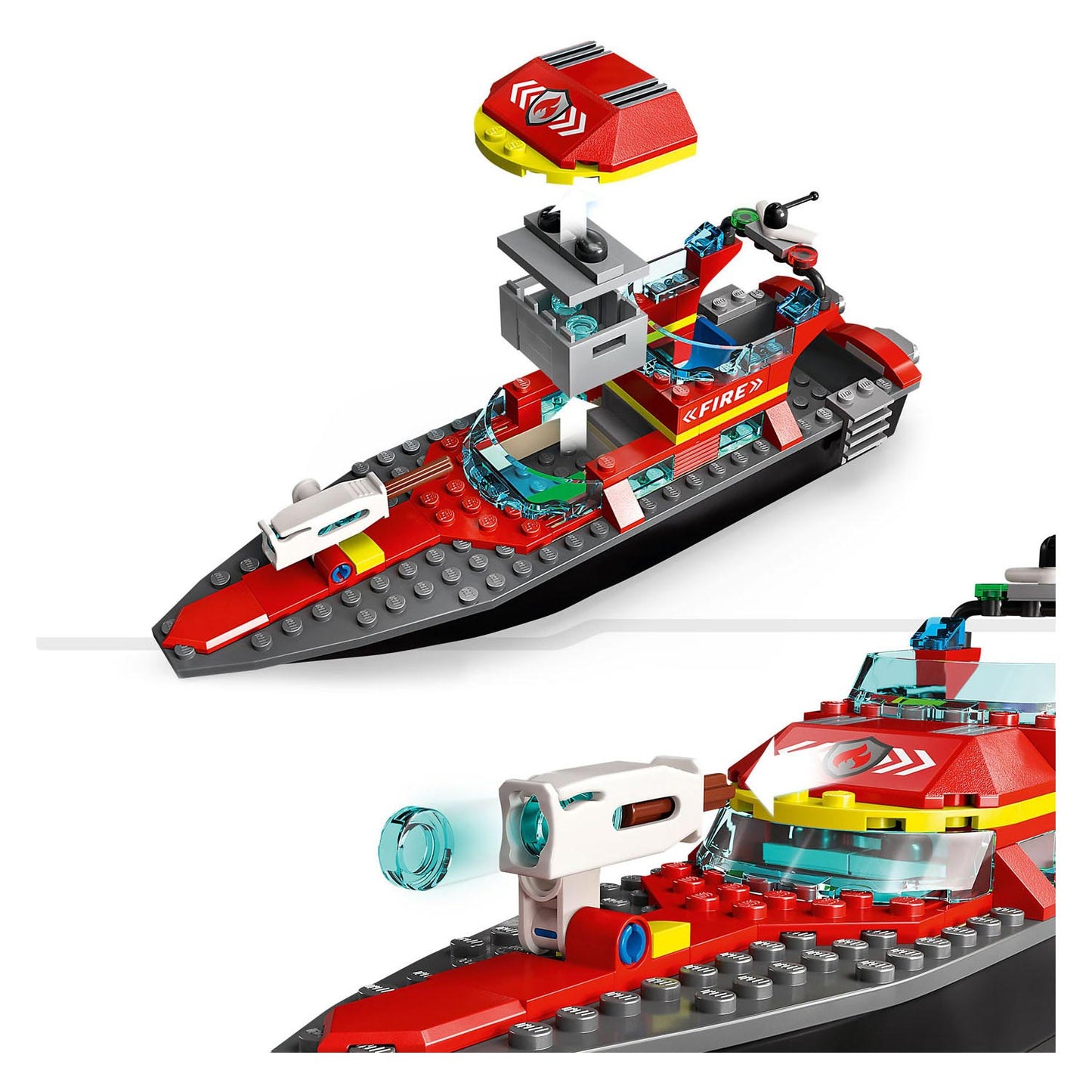 Lego city reddingsboot brand speelgoed voor kinderen - 60373