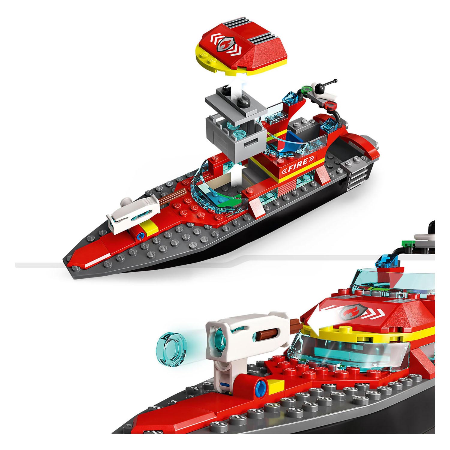 Lego city reddingsboot brand speelgoed voor kinderen - 60373