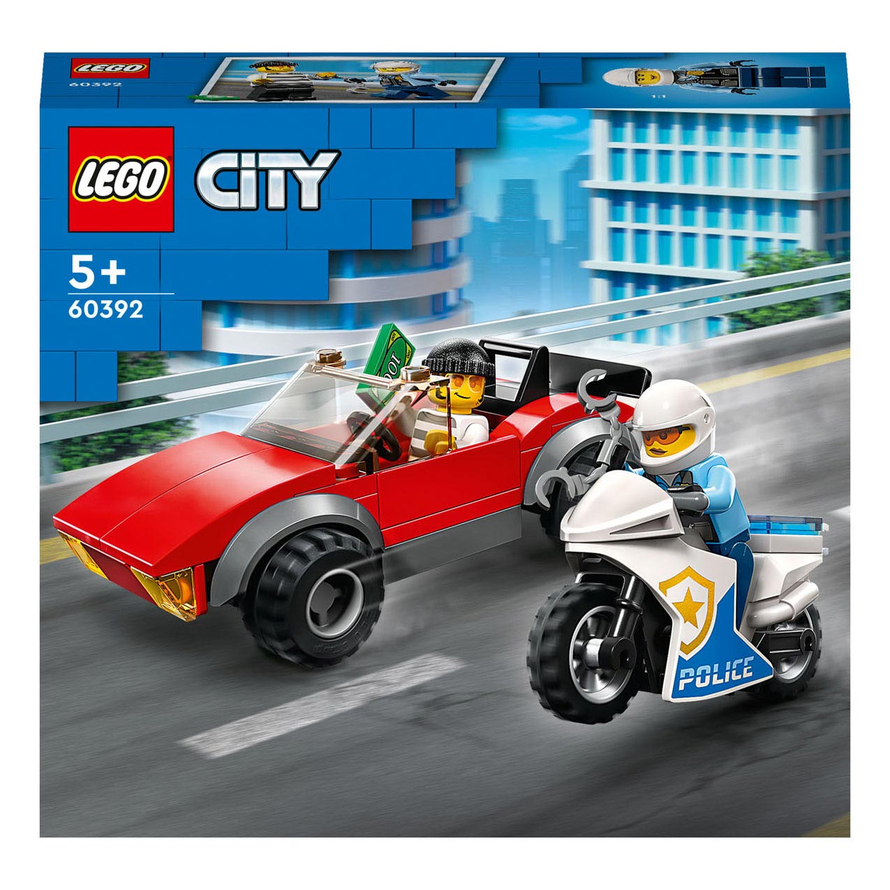 Lego LEGO City 60392 Auto da inseguimento su moto della polizia