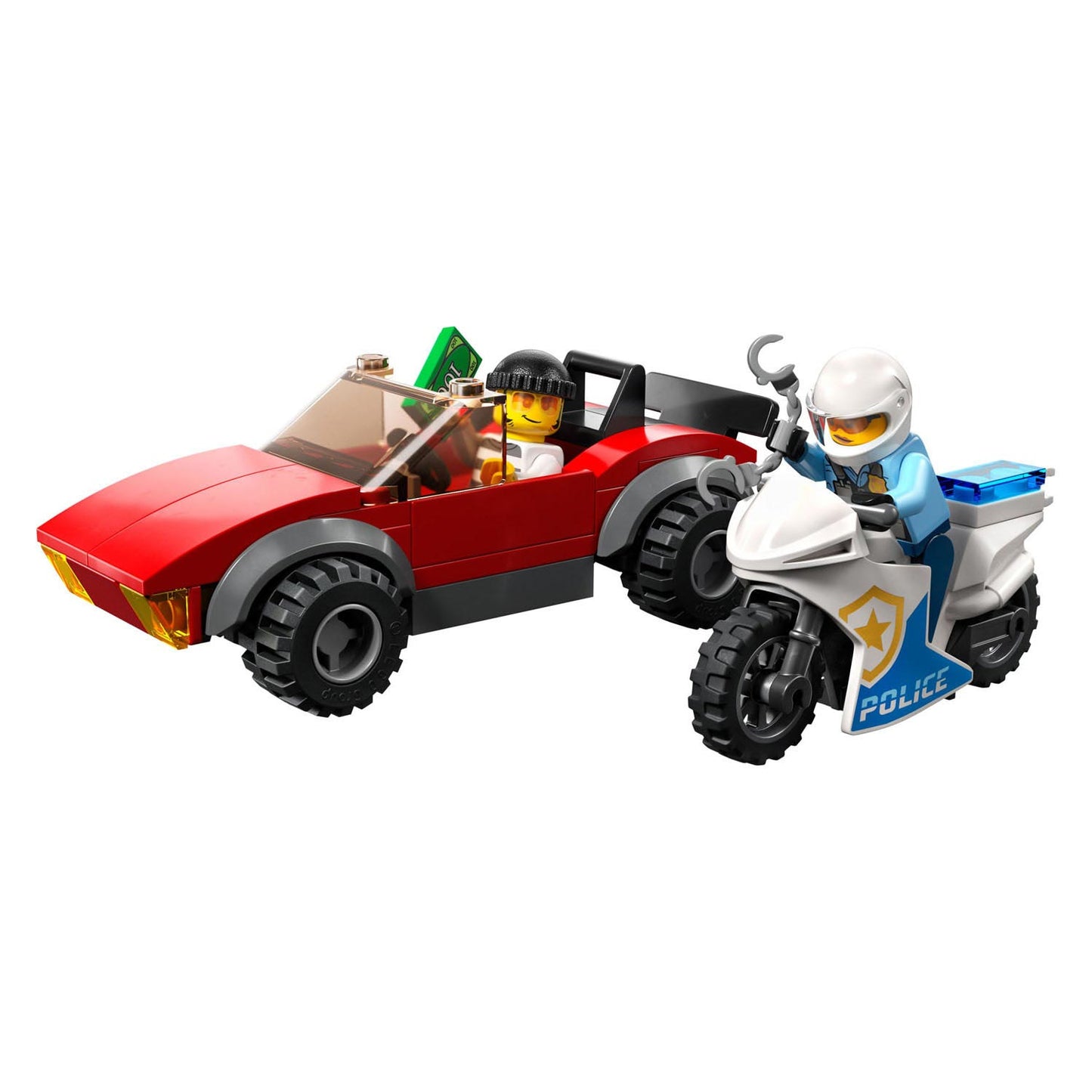 Lego LEGO City 60392 Achtervolging Auto op Politiemotor